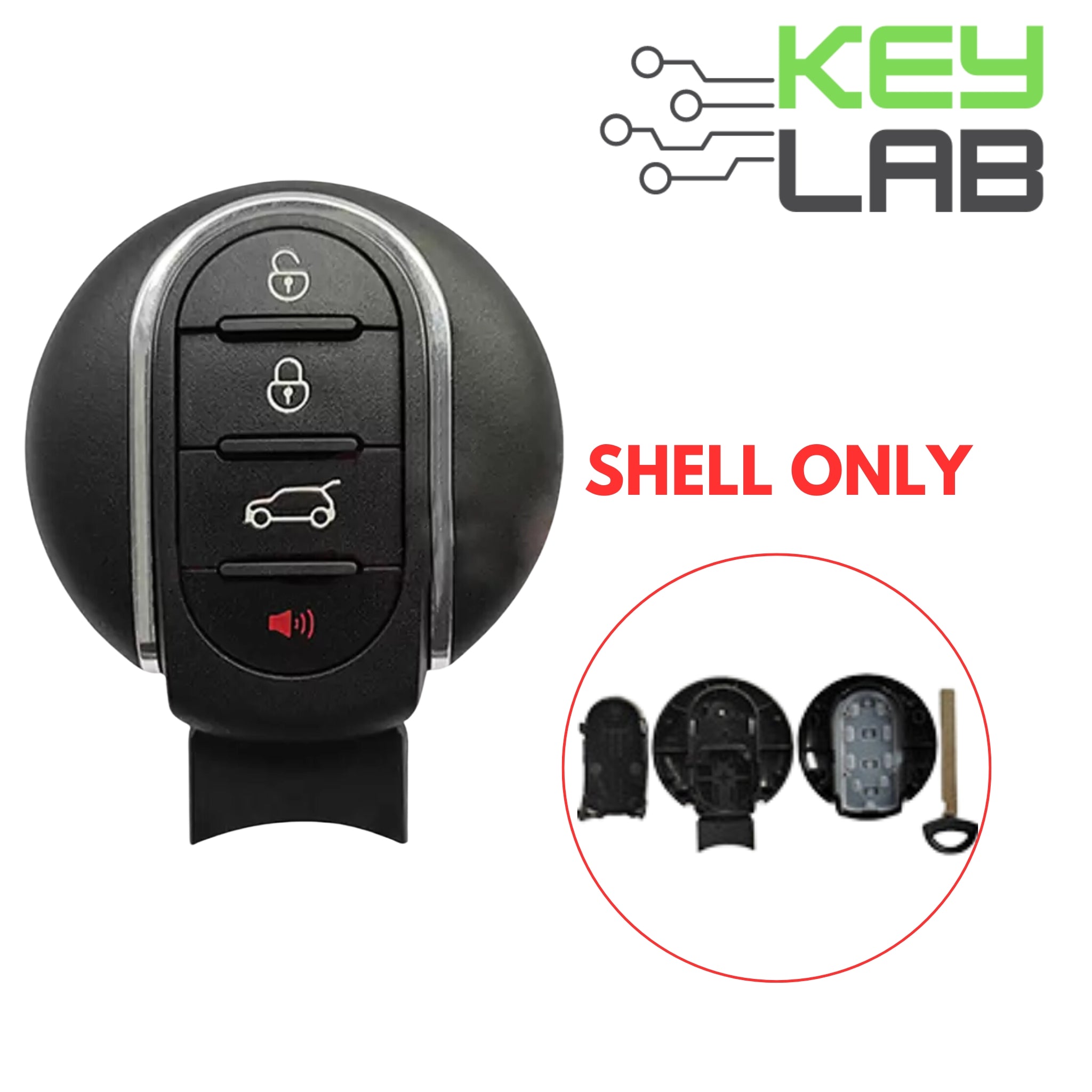 Mini Cooper 2014-2018 Smart Key SHELL for NBGIDGNG1 – Royal Key Supply
