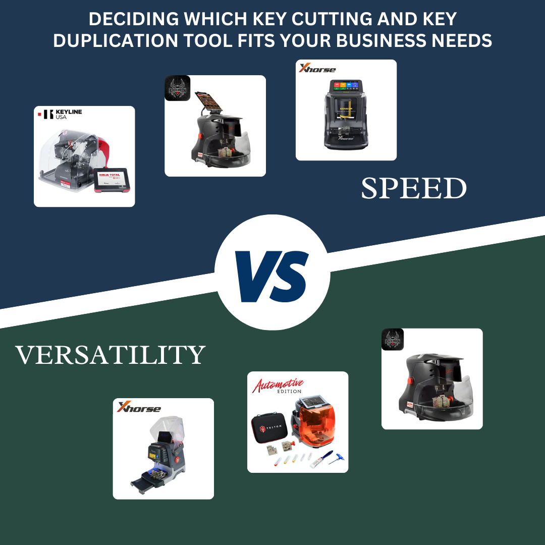 Speed vs Versatility: Deciding which Key Cutting and Key Duplication Tool fits your Business Needs