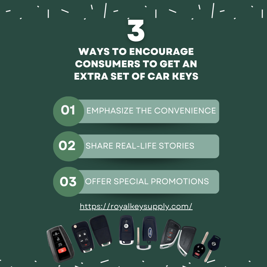 3 Ways to Encourage Consumers to Get an Extra Set of Car Keys - Royal Key Supply