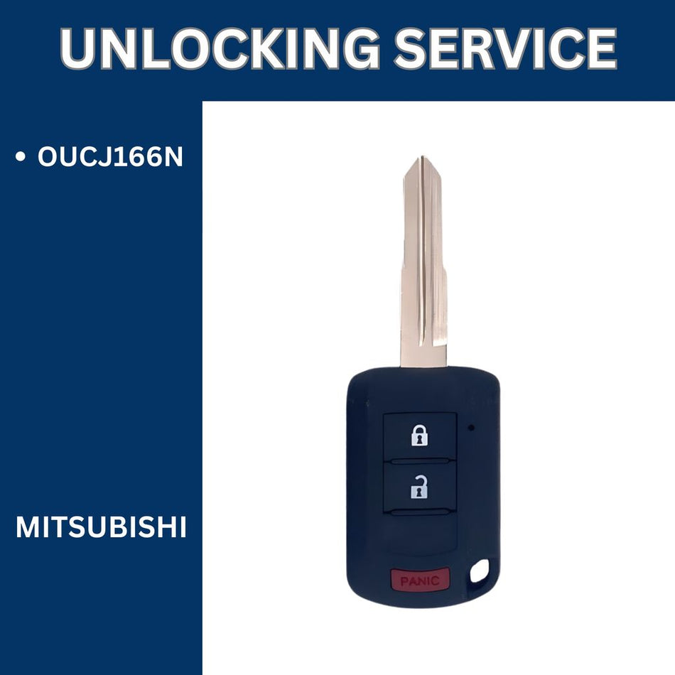 Remote Head Key Unlocking Service - For Mitsubishi - FCCID: OUCJ166N - Royal Key Supply