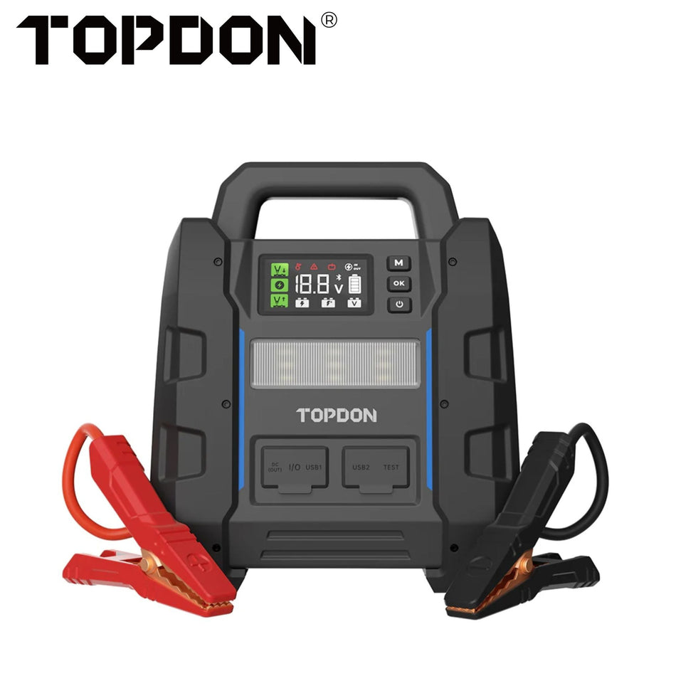 TOPDON - V4500PLUS - 2-in-1 Jump Starter with 4500 Peak Amps & Battery/System Tester