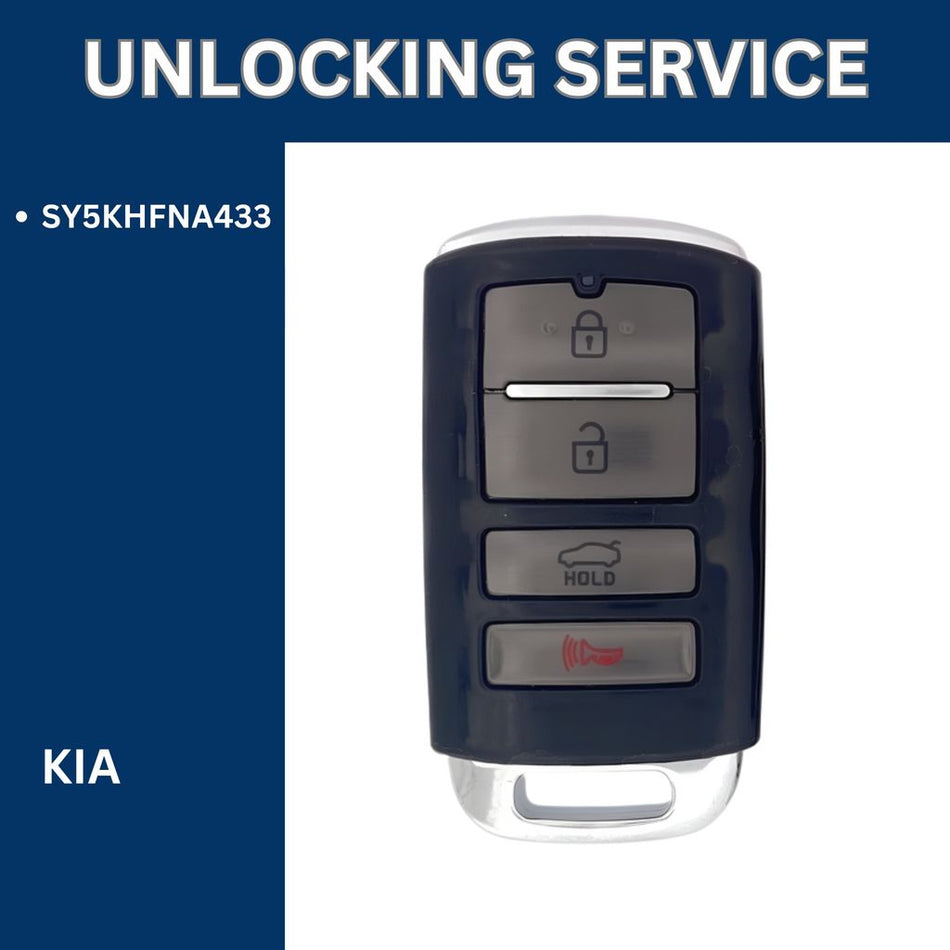 Smart Key Unlocking Service - For Kia - FCCID: SY5KHFNA433 - Royal Key Supply