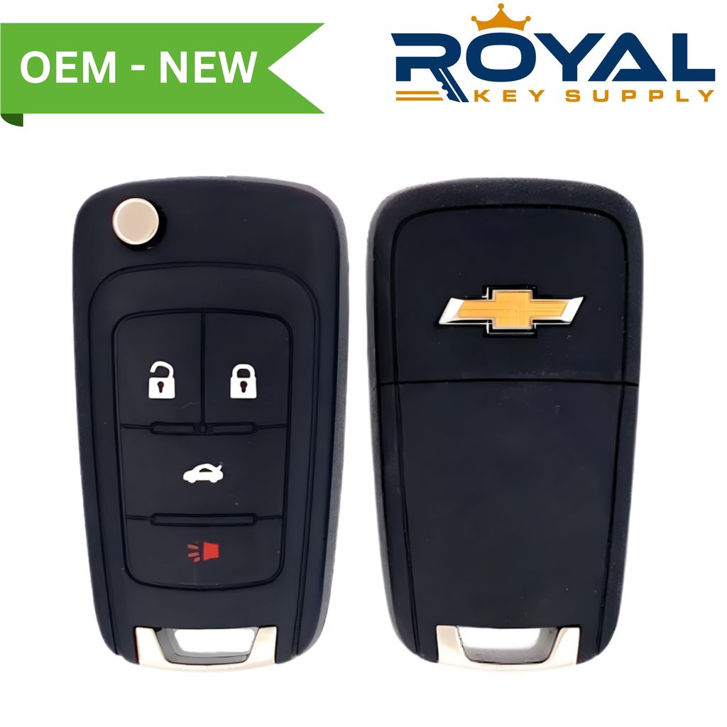 Chevrolet New OEM 2011-2018 Cruze, Impala Remote Flip Key (PEPS) 4B Trunk FCCID: OHT05918179 PN# 13500318 - Royal Key Supply
