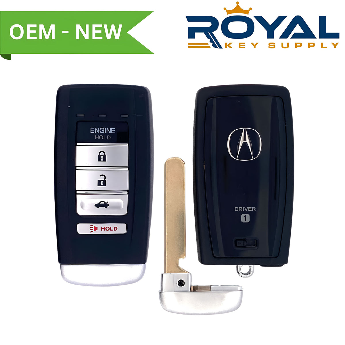 Acura New OEM 2015-2022 TLX, ILX, RLX Smart Key (Memory 1) 5B Remote Start/Trunk FCCID: KR580399900 PN# 72147-TZ3-A51, 72147-TX6-C61 - Royal Key Supply