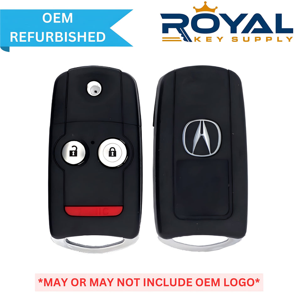 Acura Refurbished 2007-2013 MDX RDX Remote Flip Key 3B FCCID: N5F0602A1A PN# 35111-STX-325, 35111-STX-327 - Royal Key Supply