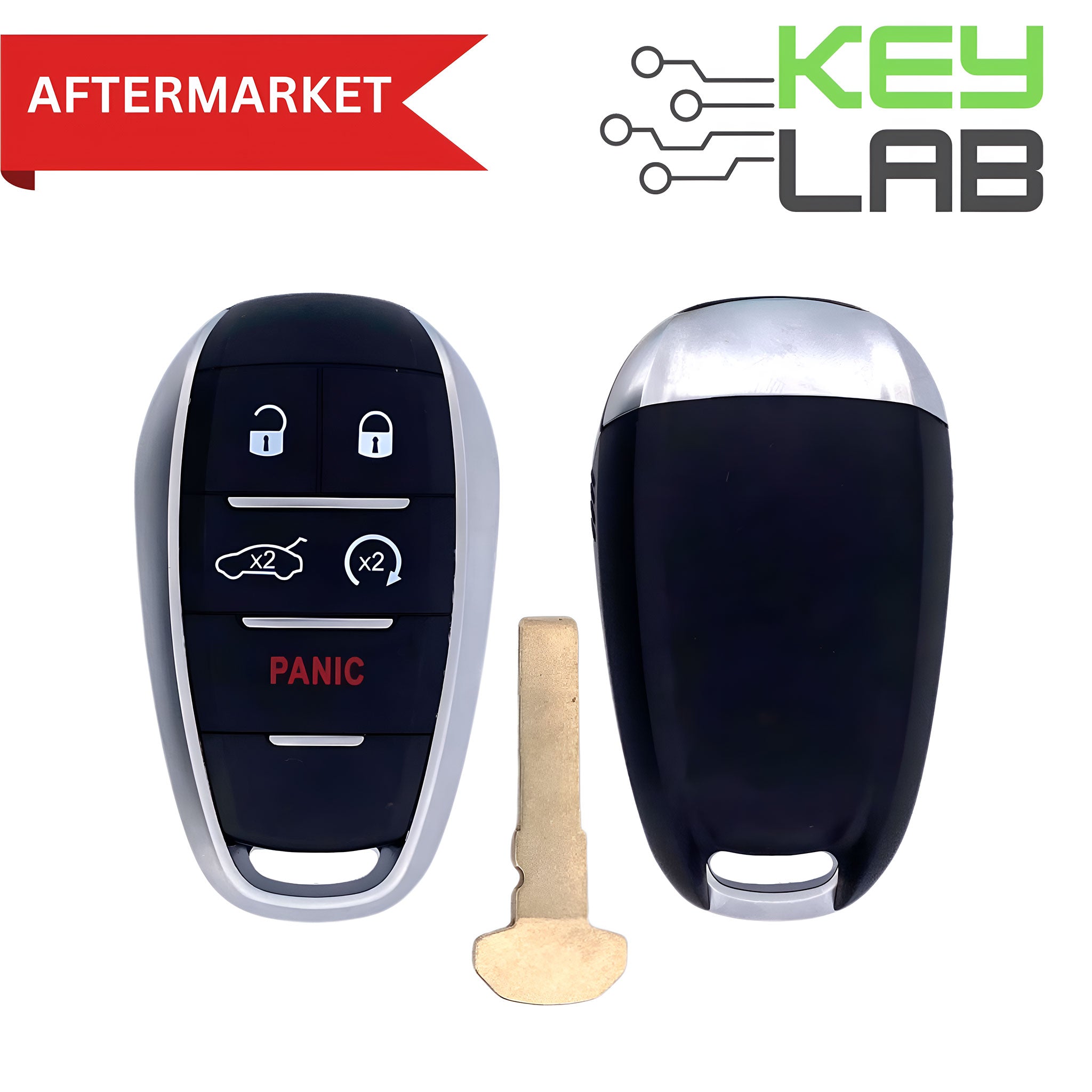 Alfa Romeo Aftermarket 2017-2022 Giulia Stelvo Smart Key 5B Remote Start FCCID: KR5ALFA434 PN# 6EP44LXHAA, 6WN70LXHAA - Royal Key Supply