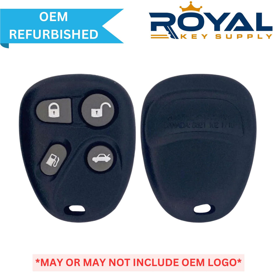 Cadillac Refurbished OEM 1996-1999 DeVille Keyless Entry Remote (Memory 2) 4 Button FCCID: AB01602T PN# 16259829