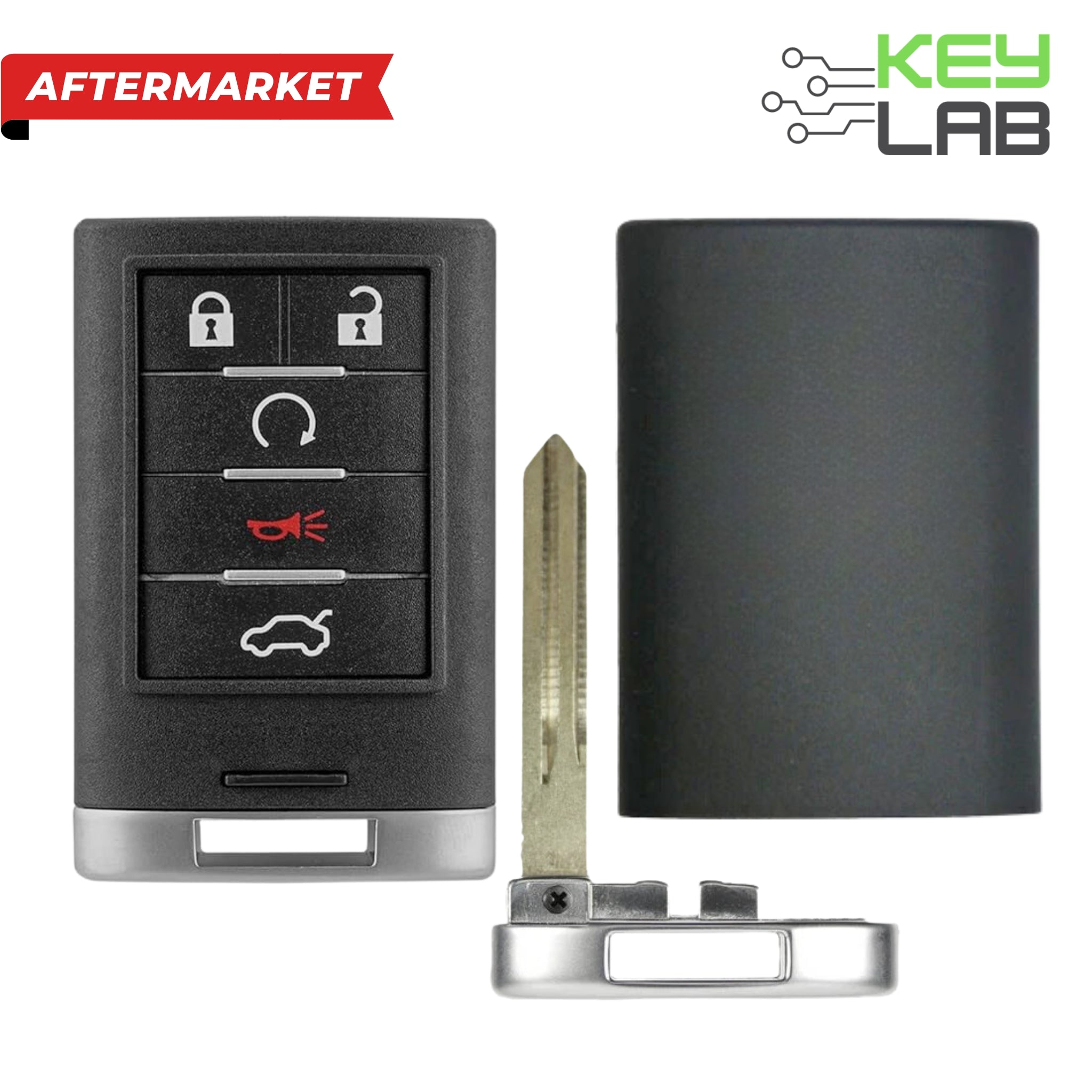 Cadillac Aftermarket 2008-2014 STS, CTS Smart Key 5B Trunk/Remote Start FCCID: M3N5WY7777A PN# 25943677