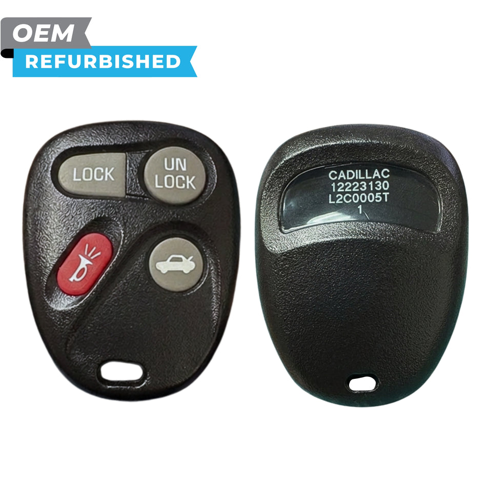 Cadillac reacondicionado 2003-2007 CTS, SRX (memoria 1) Control remoto de entrada sin llave 4B Trunk FCCID: L2C0005T PN# 12223130-50, 12223132