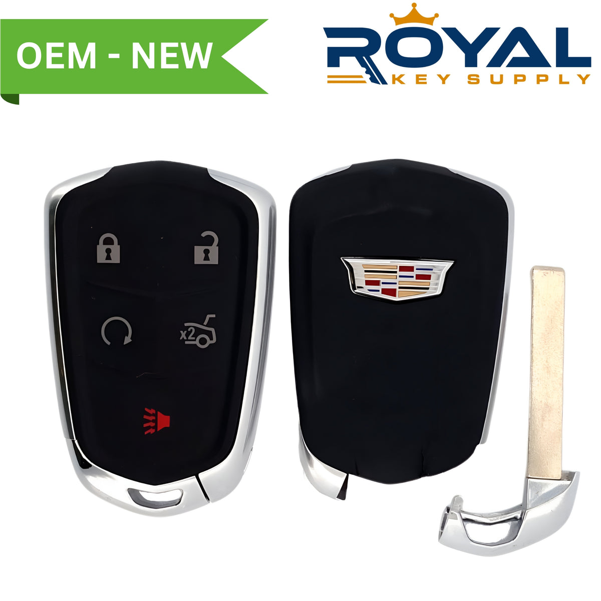 Cadillac New OEM 2014-2019 ATS, CTS, XTS Smart Key 5B Trunk/Remote Start FCCID: HYQ2AB PN# 13598530