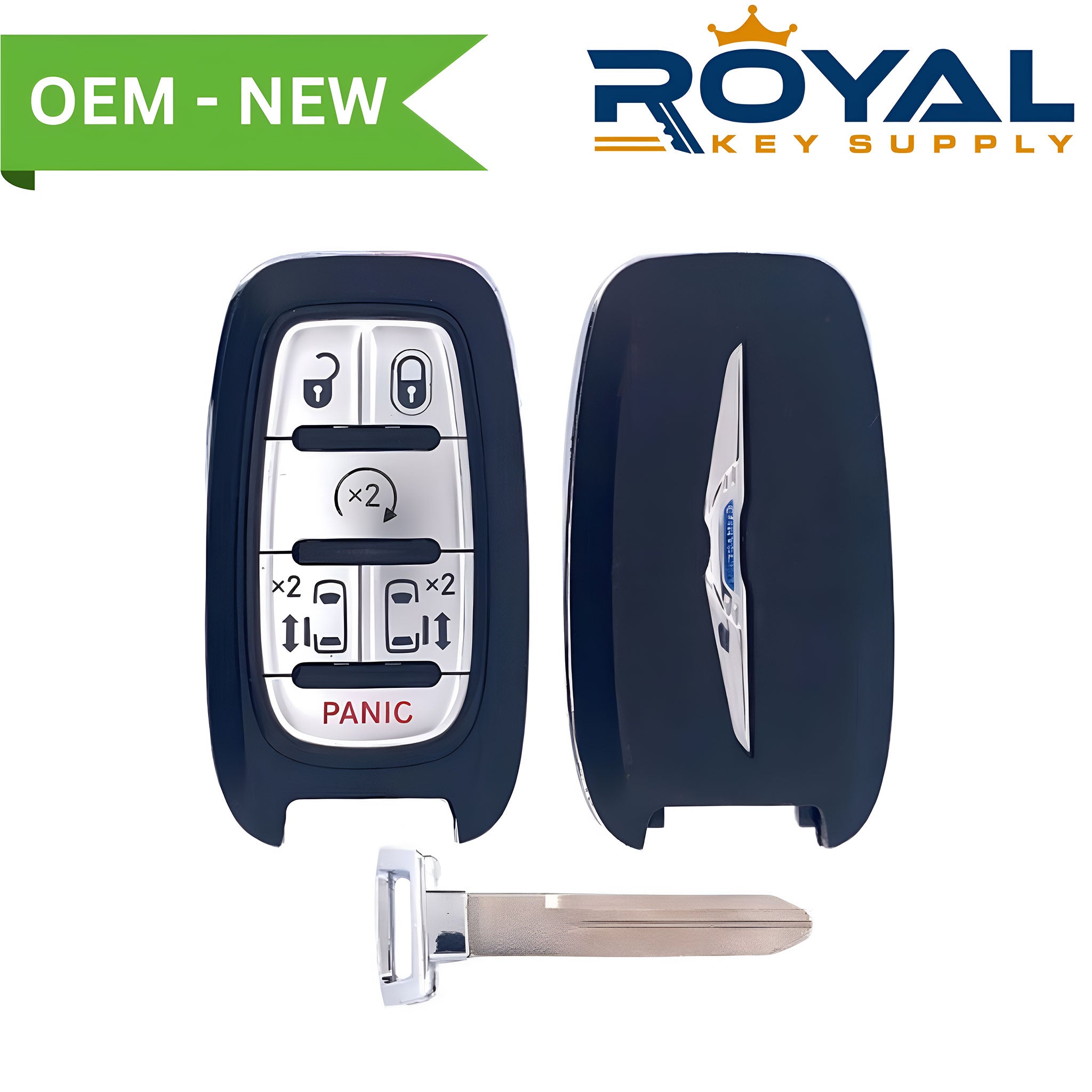 Chrysler New OEM 2017-2019 Pacifica Smart Key 5B Remote Start/Power Doors FCCID: M3N-97395900 PN# 68217829AC - Royal Key Supply