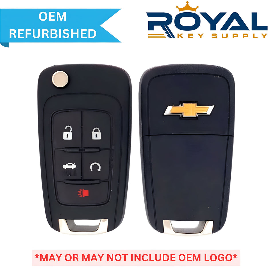 Chevrolet Refurbished 2011-2021 Cruze, Impala, Malibu, SS Remote Flip Key 5B Trunk/Remote Start FCCID: OHT05918179 PN# 13500226 - Royal Key Supply