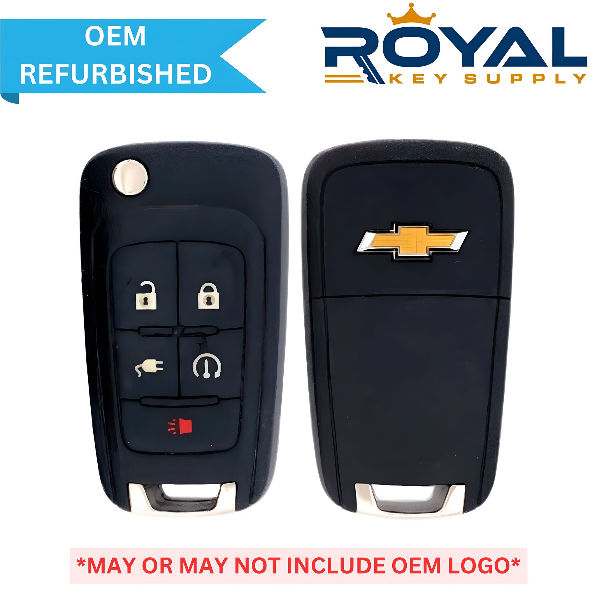 Chevrolet Refurbished 2011-2015 Volt Remote PEPS Flip Key 5B Plug-In/Remote Start FCCID: OHT05918179 PN# 22923862 - Royal Key Supply