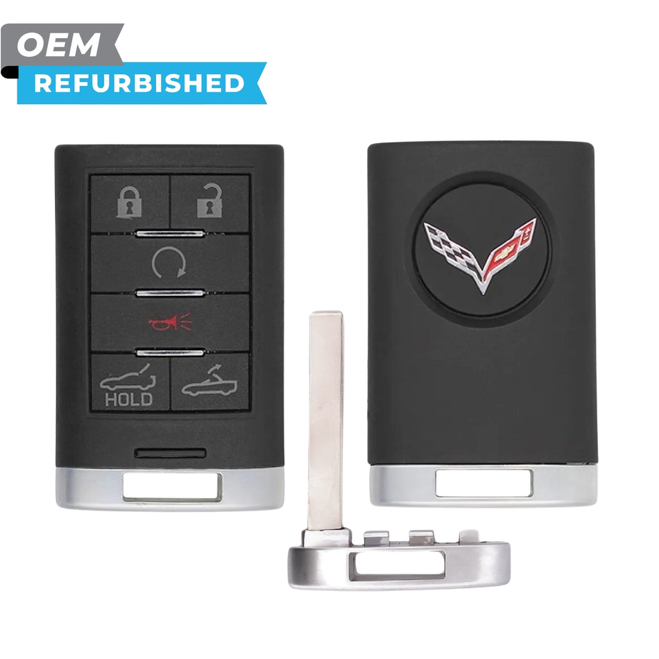 Chevrolet Refurbished OEM 2014-2019 Corvette Smart Key 6B FCCID: G09C04EEC5C PN# 23465955, 22816266