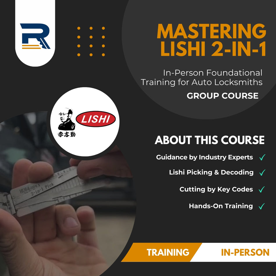 In-Person Training - Mastering Lishi Tools for Auto Locksmiths