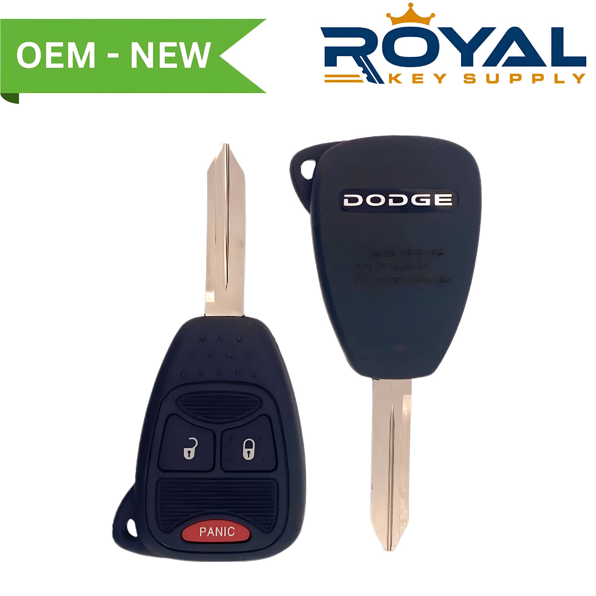 Dodge New OEM 2004-2012 Durango, RAM Remote Head Key 3B FCCID: OHT692427AA PN# 68001705AB - Royal Key Supply