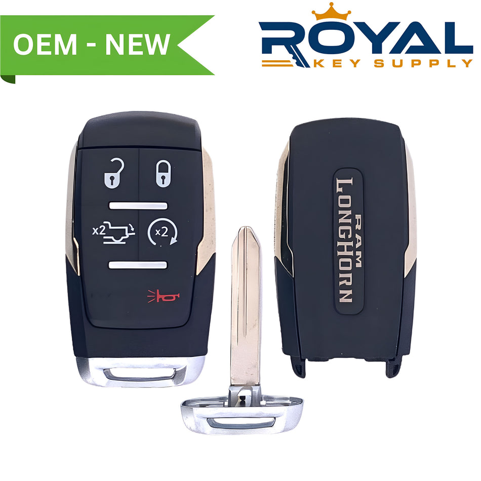 Dodge New OEM 2019-2022 RAM Smart Key 5B Remote Start/Tailgate FCCID: GQ4-76T PN# 68375456AB - Royal Key Supply