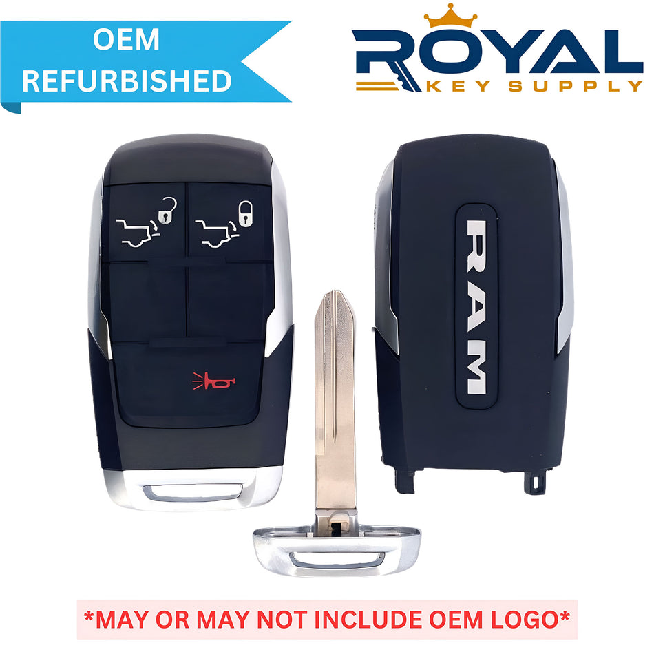 RAM Refurbished 2019-2021 2500 Smart Key 3B Lock Tailgate/Unlock Tailgate FCCID: GQ4-76T PN# 68381171AB - Royal Key Supply