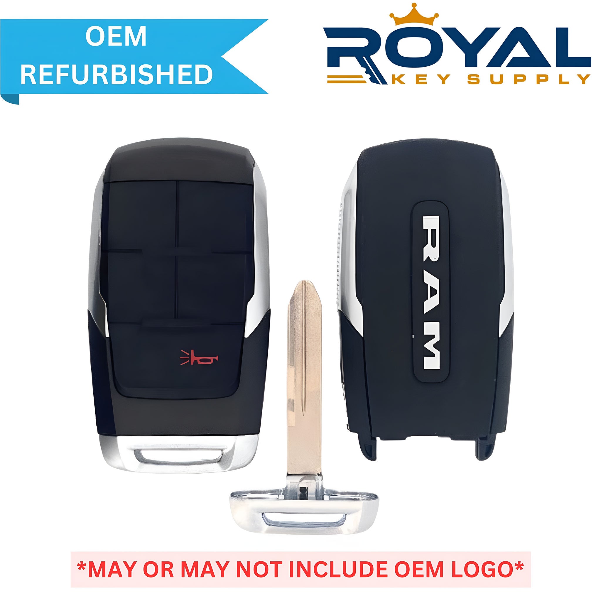 RAM Refurbished 2019-2024 2500, 3500, 5500 Smart Key 1B Panic FCCID: GQ4-76T PN# 68374993AB - Royal Key Supply