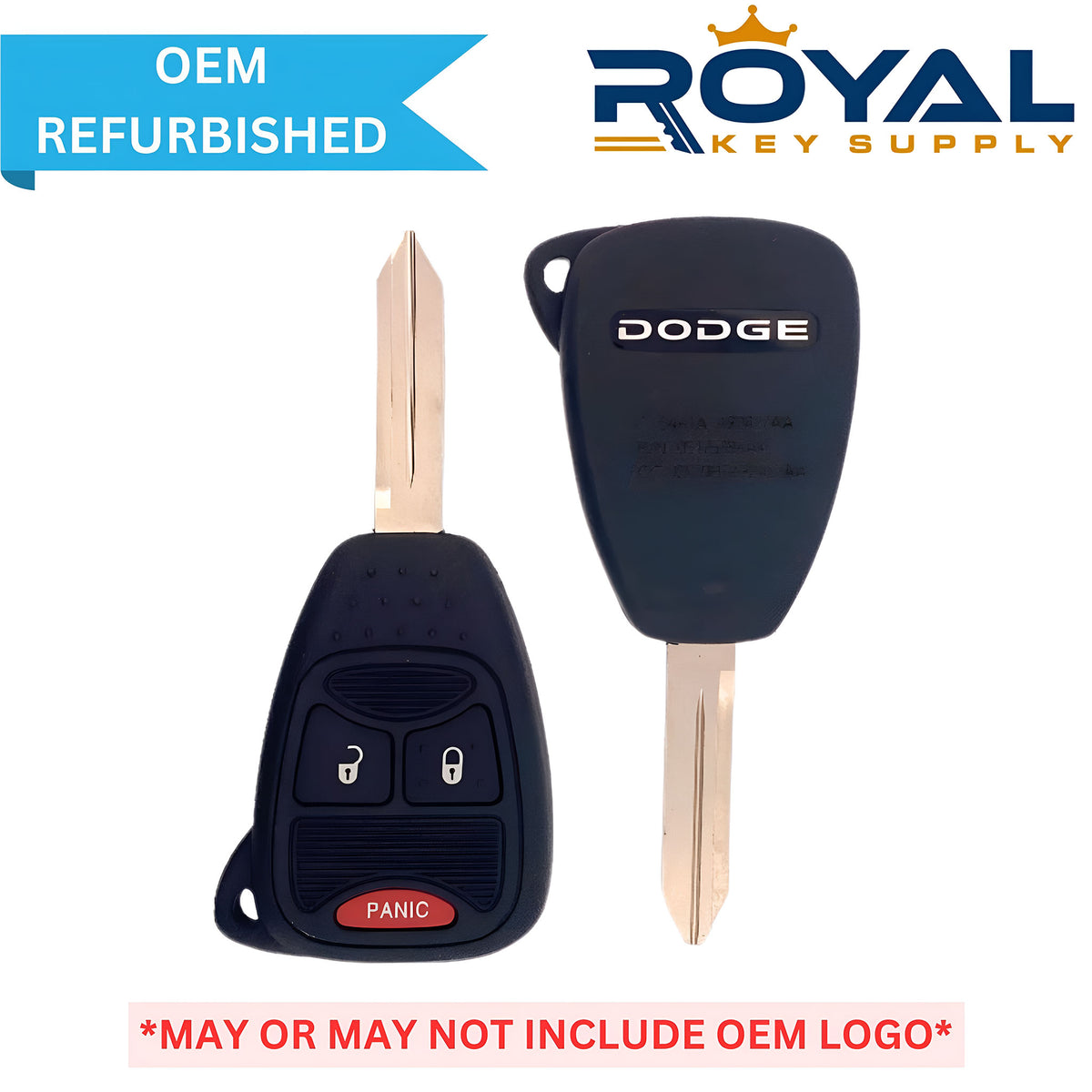 Dodge Refurbished 2004-2012 Remote Head Key 3B FCCID: OHT6922713AA PN# 56040669AC, 56040649, 05175786 - Royal Key Supply