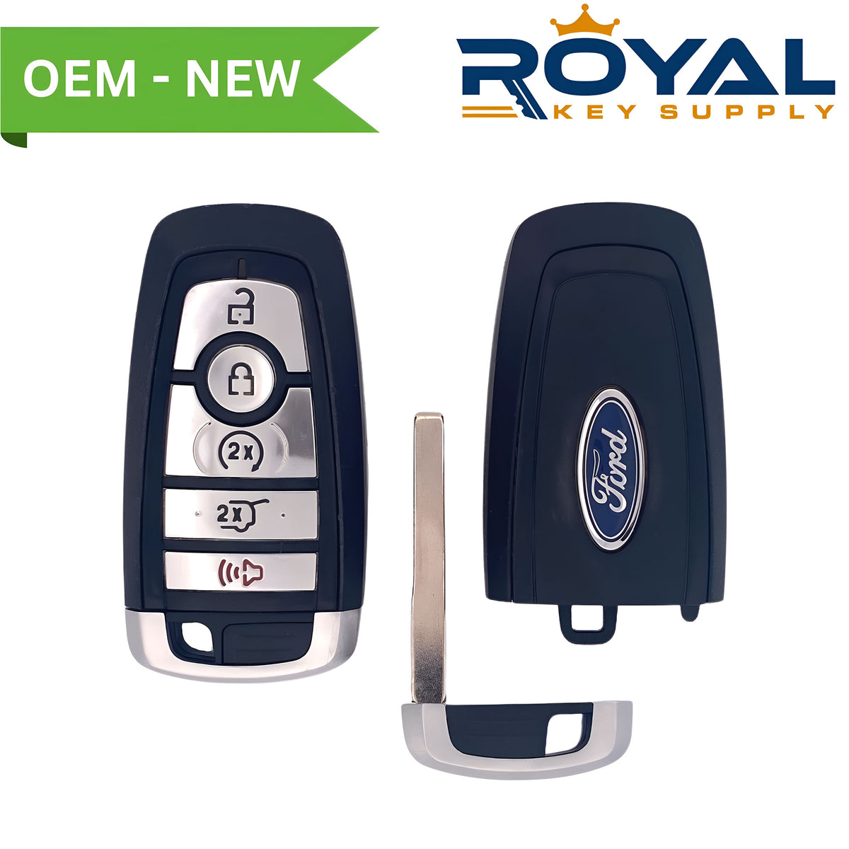 Ford New OEM 2022-2023 Edge, Expedition, Explorer Smart Key 5B Hatch/Remote Start FCCID: M3N-A3C054339 PN# 164-R8320 - Royal Key Supply