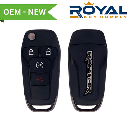 Ford New OEM 2018-2020 F-150 (Raptor Logo) Remote Flip Key 4B Remote Start FCCID: N5F-A08TDA PN# 164-R8189, 5933454 - Royal Key Supply