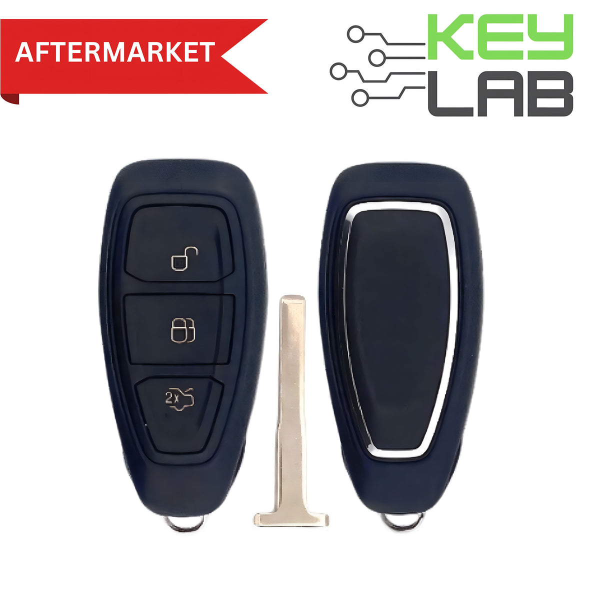 Ford Aftermarket 2011-2019 Fiesta, C-Max, Focus Smart Key 3B Trunk (No Panic) FCCID: KR55WK48801 PN# 5919918, 164-R8048 - Royal Key Supply