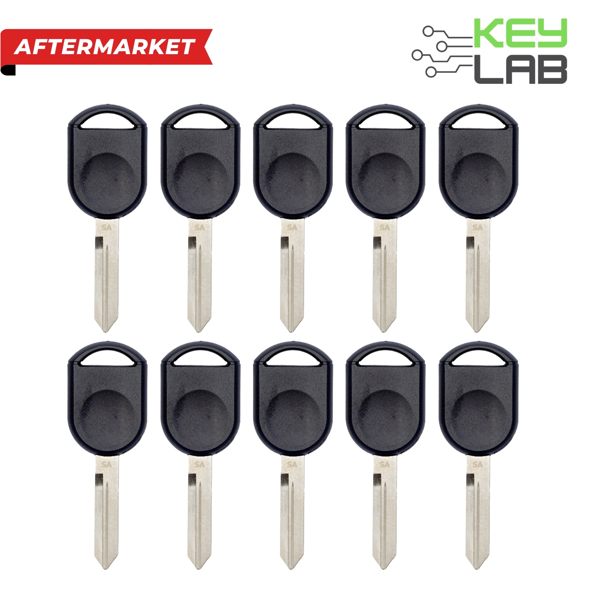 Ford Aftermarket 2000-2020 Transponder Key H92-PT PN# 5913441, 164-R8040 (Pack of 10)