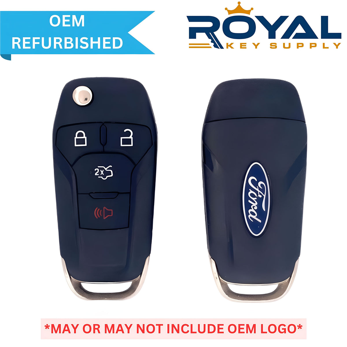 Ford Refurbished 2013-2022 Fusion Remote Flip Key 4B Trunk FCCID: N5F-A08TAA PN# 164-R7986, 5924003 - Royal Key Supply