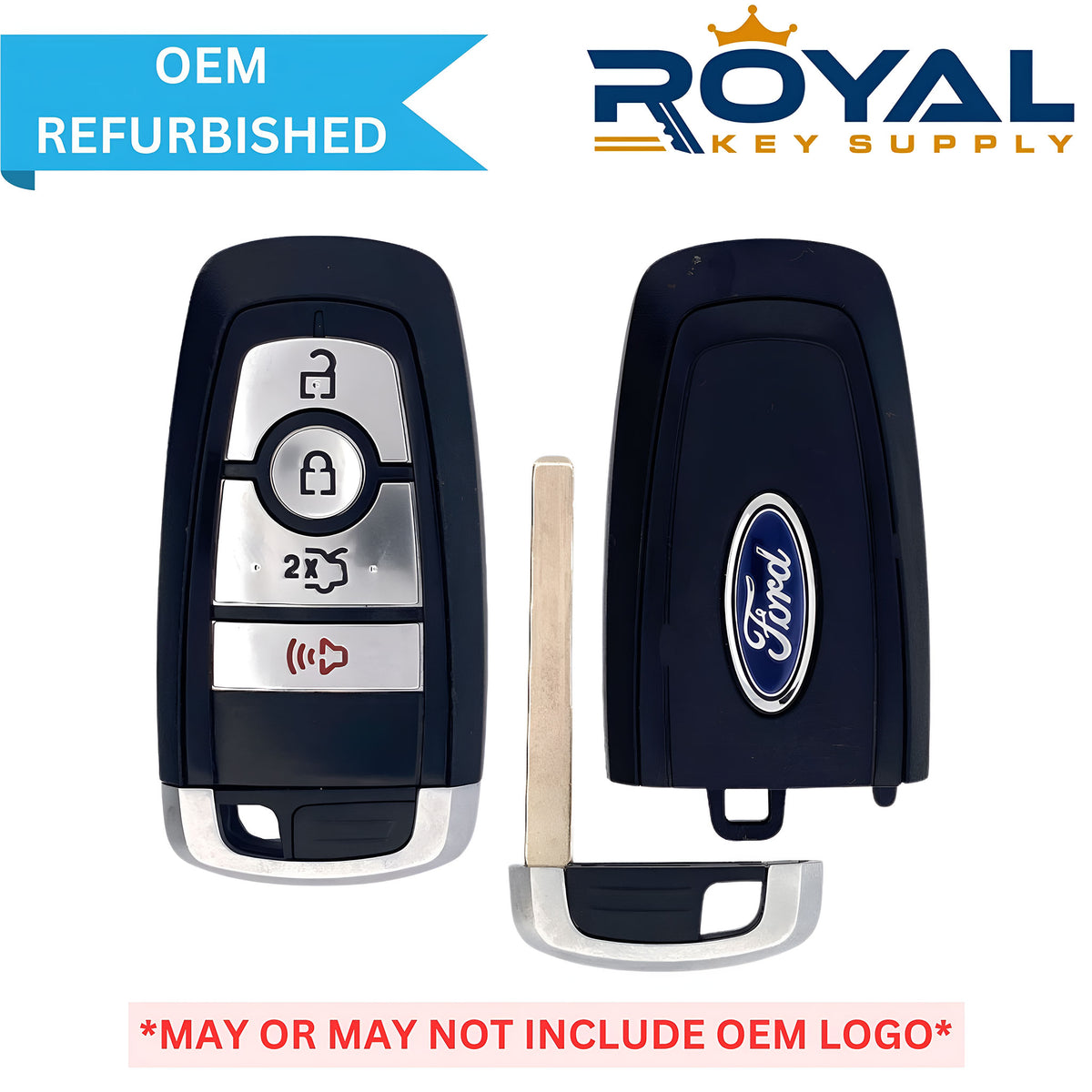 Ford Refurbished 2017-2022 Edge, Explorer, Fusion, Mustang Smart Key 4B Trunk FCCID: M3N-A2C93142300 PN# 164-R8150, 5929506 - Royal Key Supply