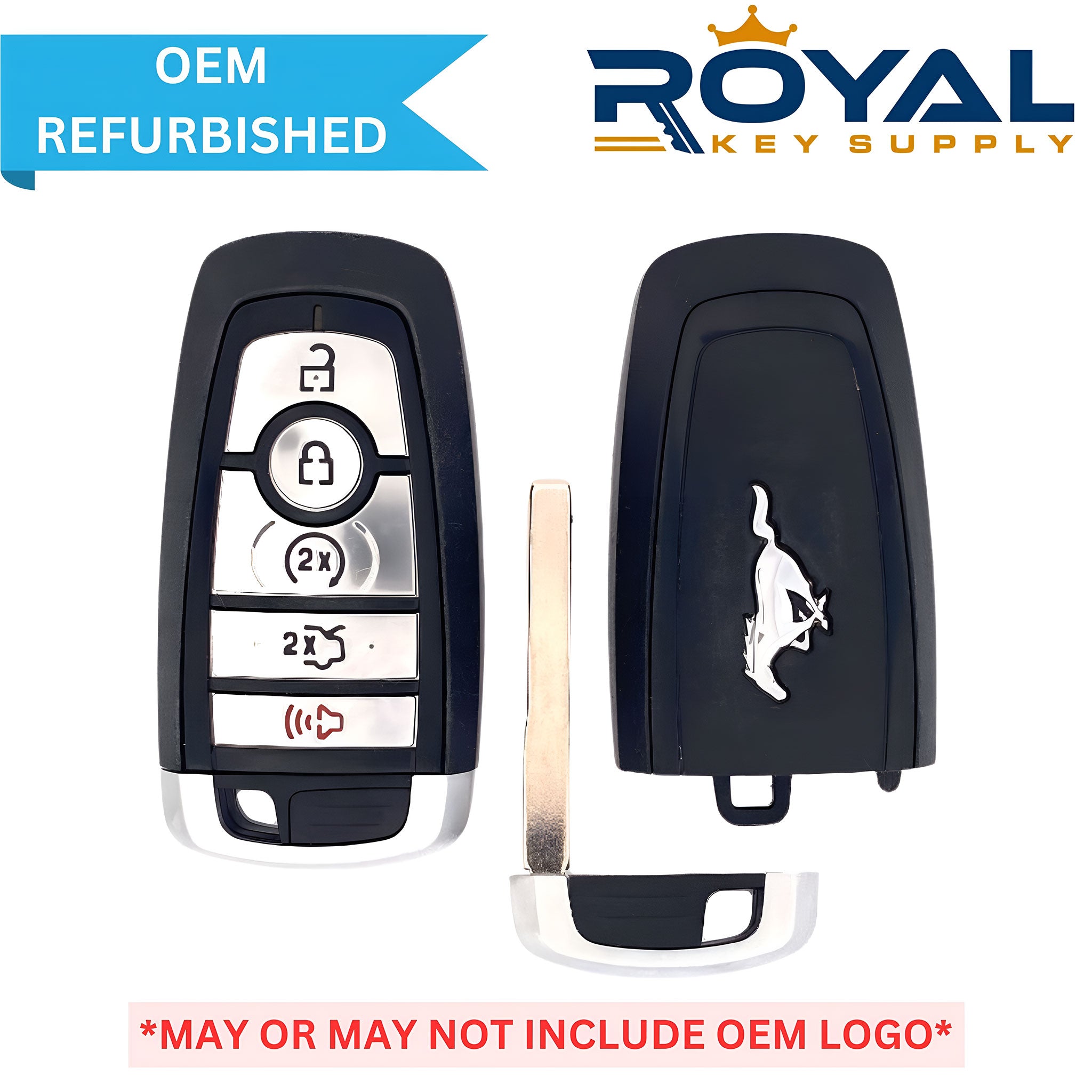 Ford Refurbished (Mustang Logo) 2017-2023 Mustang Smart Key 5B Trunk/Remote Start FCCID: M3N-A2C931426 PN# 5929505, 164-R8162 - Royal Key Supply