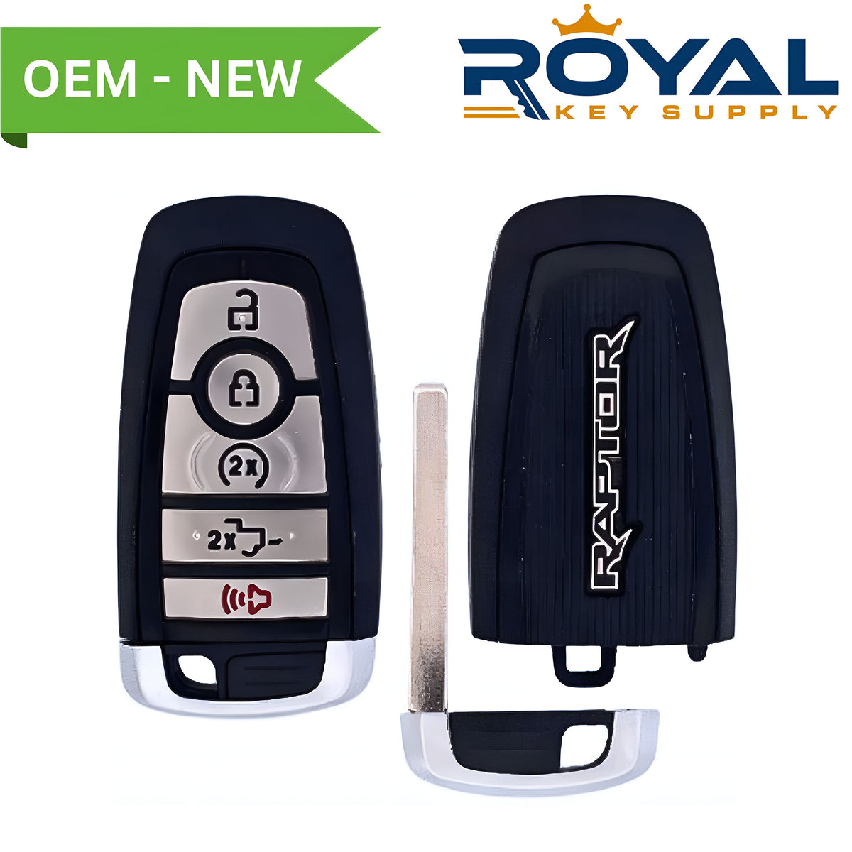 Ford New OEM 2018-2020 Raptor Smart Key 5B Remote Start/Tailgate FCCID: M3N-A2C93142600 PN# 164-R8185, 5933019 - Royal Key Supply