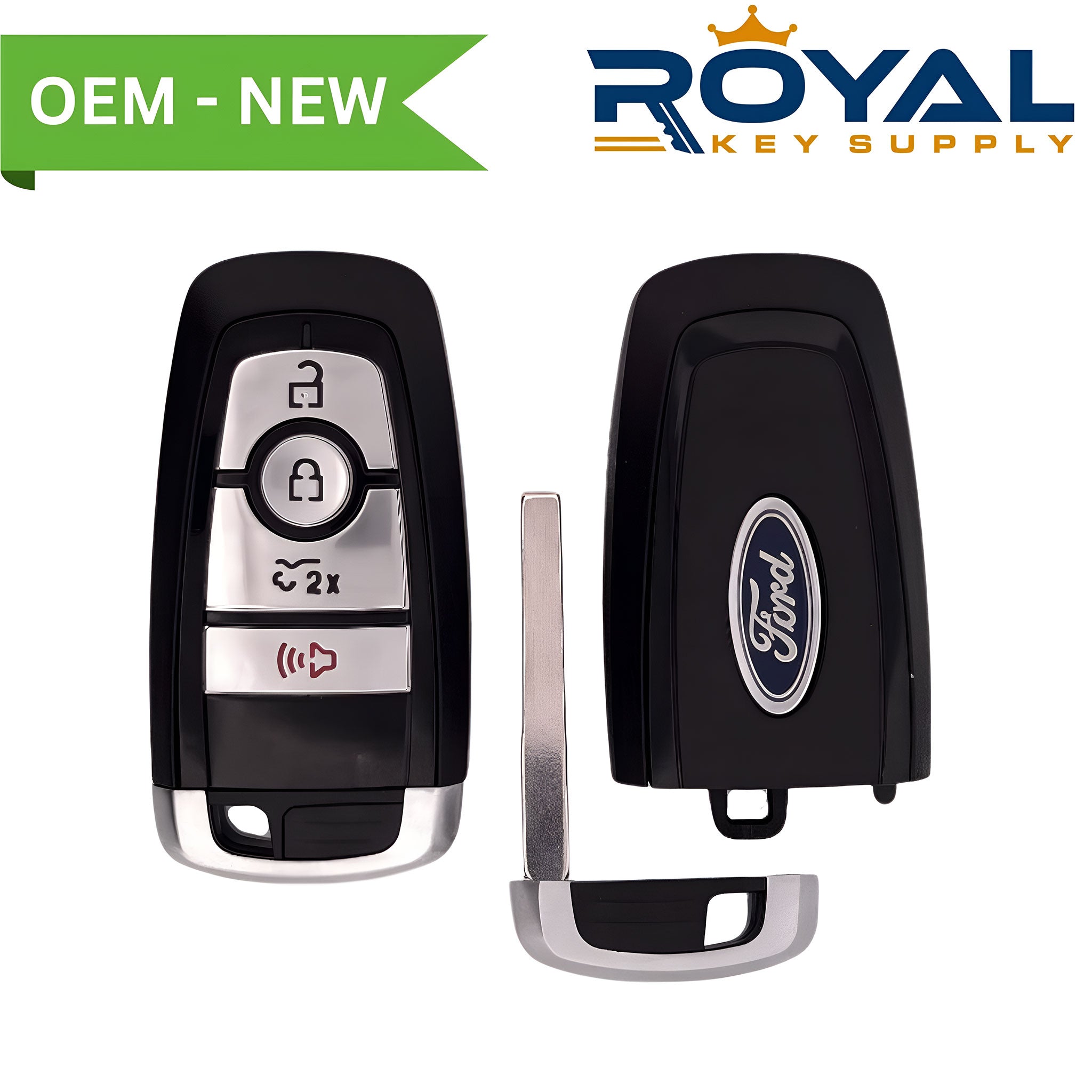 Ford New OEM 2022-2023 F-150 BEV Lightning Smart Key 4B Cargo Front FCCID: M3N-A3C054338 PN# 164-R8303 - Royal Key Supply