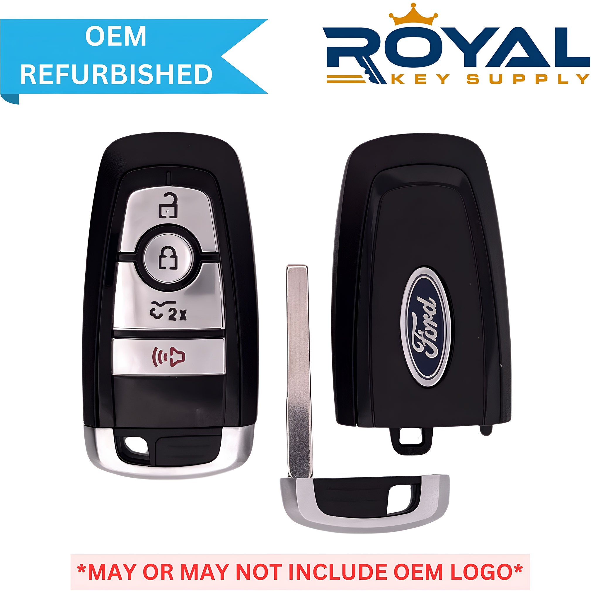 Ford Refurbished 2022-2023 F-150 BEV Lightning Smart Key 4B Cargo Front FCCID: M3N-A3C054338 PN# 164-R8303 - Royal Key Supply