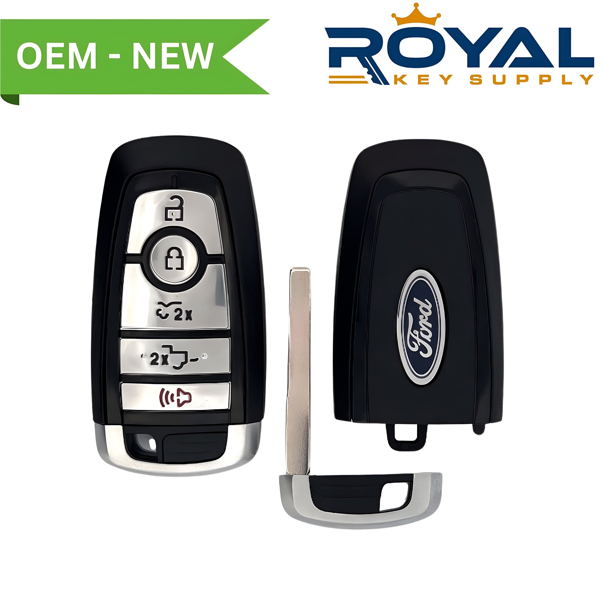 Ford New OEM 2022-2023 F-150 BEV Lightning Smart Key 5B Tailgate/ Cargo Front FCCID: M3N-A3C054338 PN# 164-R8304 - Royal Key Supply