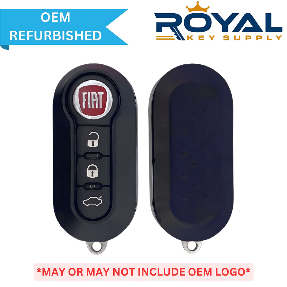 Fiat Refurbished 2012-2017 Fiat 500 Remote Flip Key 3B Trunk FCCID: LTQF12AM433 - Royal Key Supply