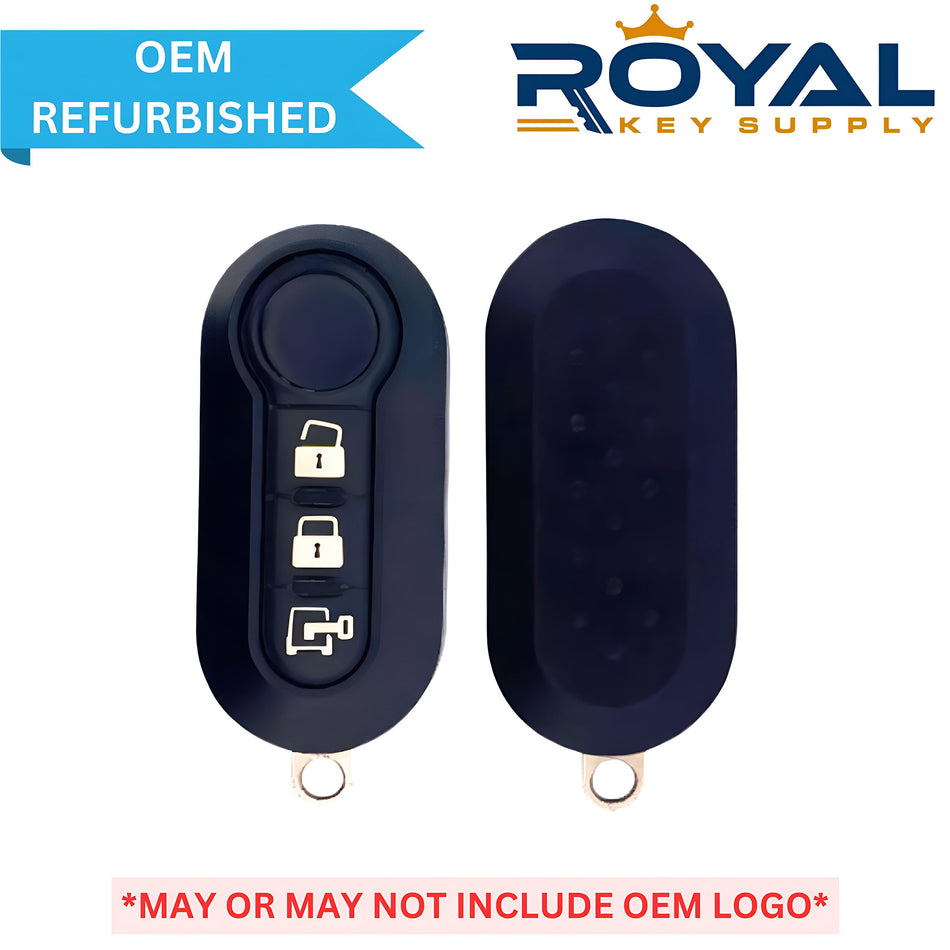 Fiat Refurbished 2012-2015 Fiat 500 Remote Flip Key 3B Trunk FCCID: LTQF12AM433TX PN# 68334510AA - Royal Key Supply