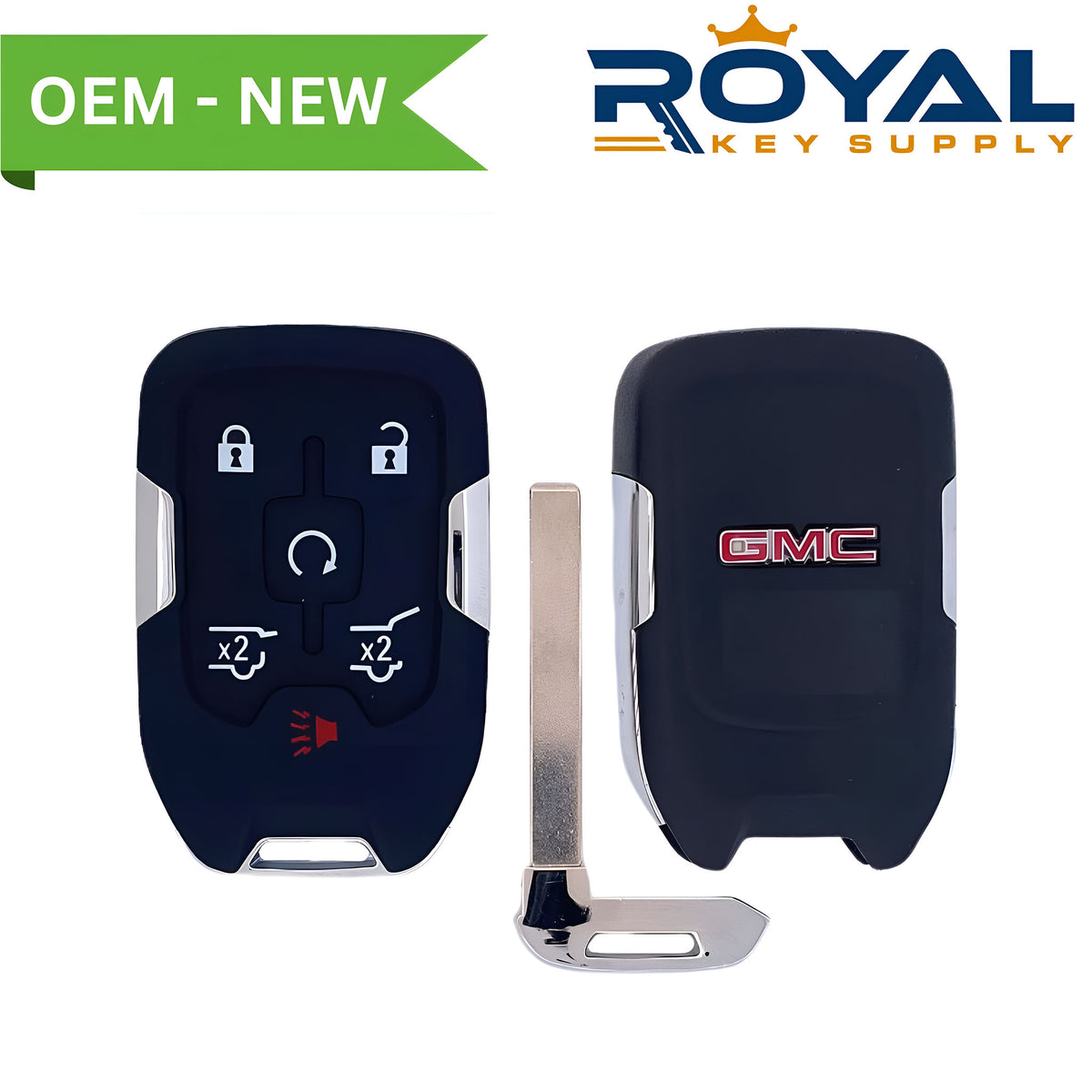 GMC New OEM 2015-2021 Yukon Smart Key 6B Hatch/Hatch Glass/Remote Start FCCID: HYQ1AA PN# 13508280 - Royal Key Supply