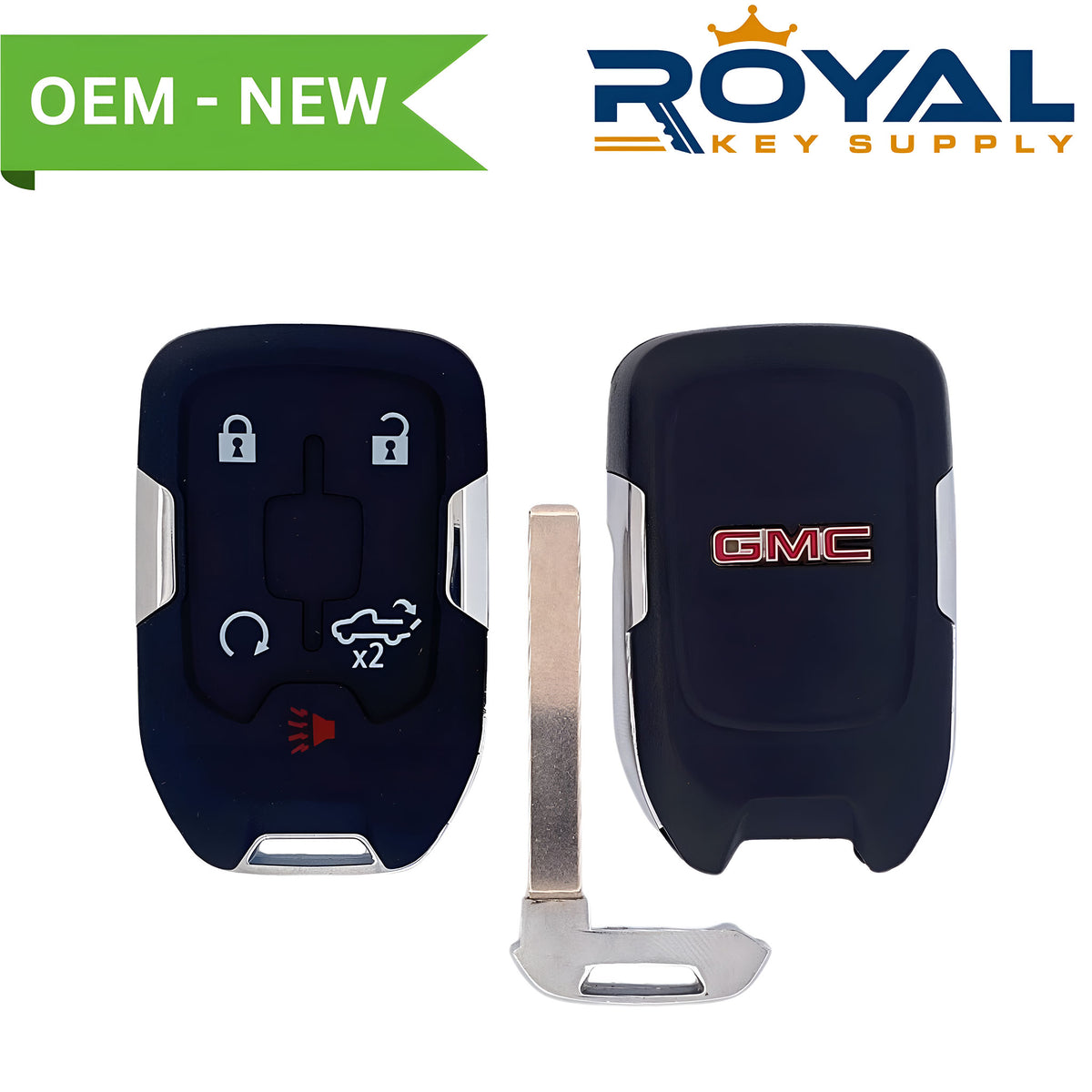 GMC New OEM 2019-2020 Sierra Smart Key 5B Tailgate/Remote Start FCCID: HYQ1EA PN# 13591396, 13508398 - Royal Key Supply