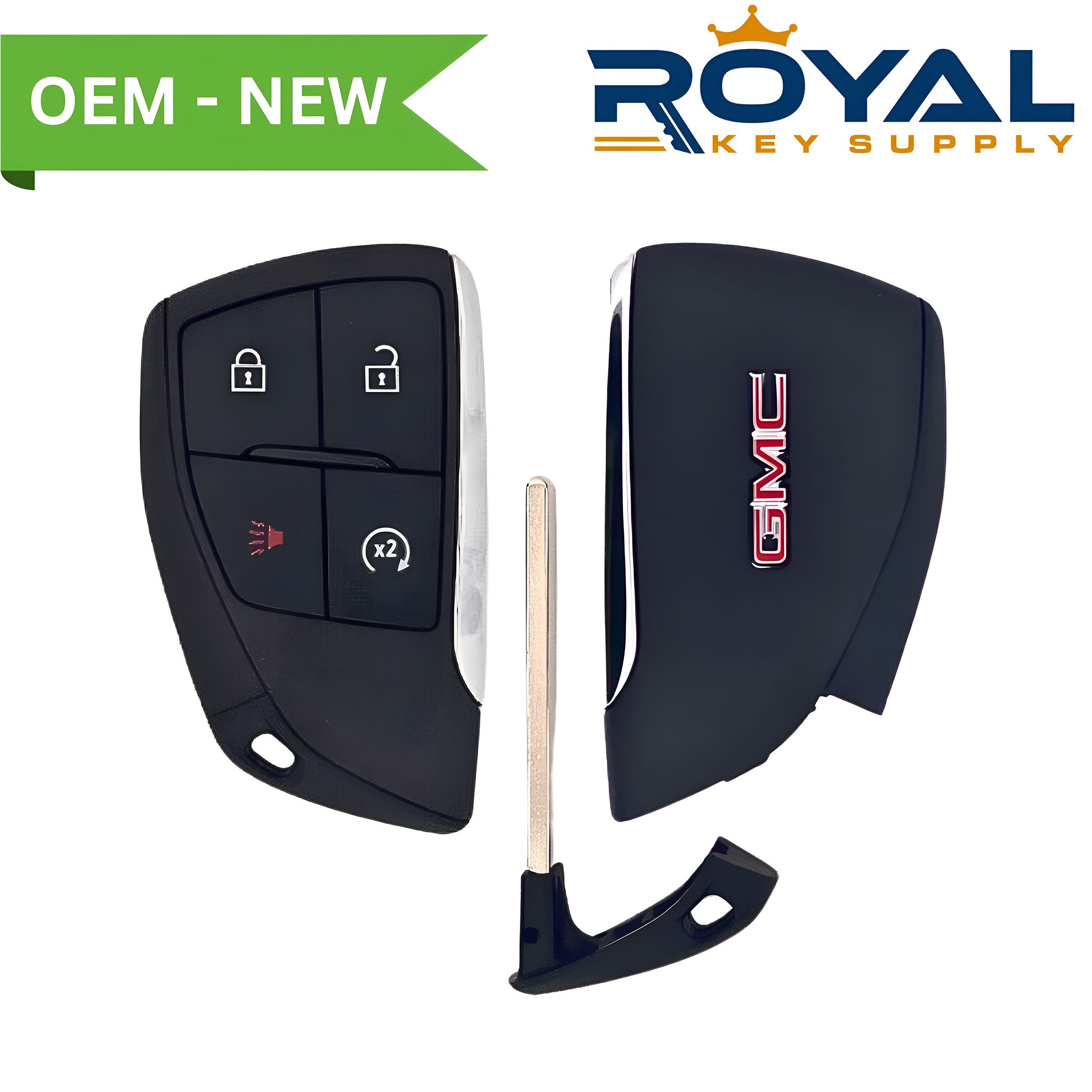 4x4 Posi-Lok Keyless Remote With Remote Start Plus Cut Key For 2014-2019 GMC Sierra & 2015-2019 Canyon