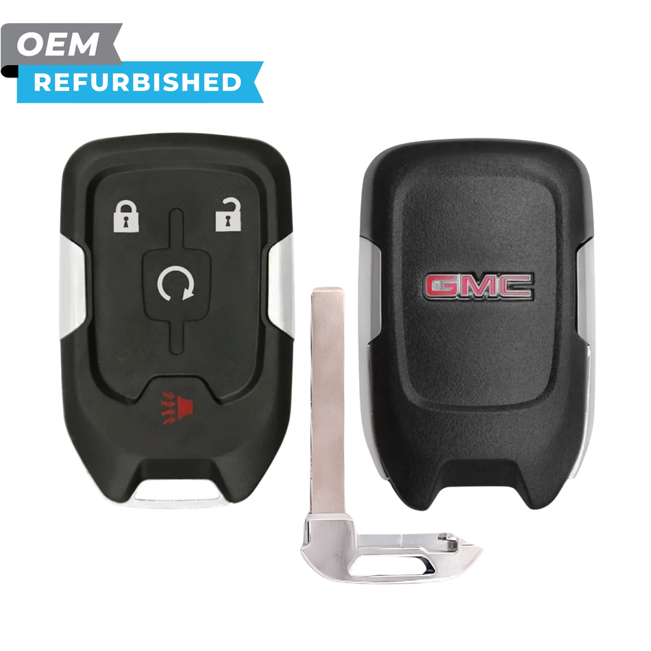 Llave inteligente reacondicionada original (OEM) para GMC Terrain 2022-2024, 4 botones con encendido remoto, FCCID: HYQ1AS, N.º de pieza: 13522898