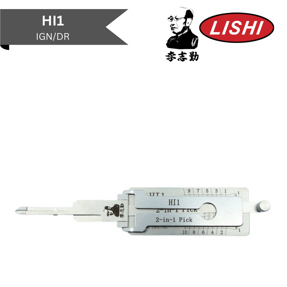 Original Lishi - Hino HI1 (Ign/Bt) - 2-In-1 Pick/Decoder - Royal Key Supply