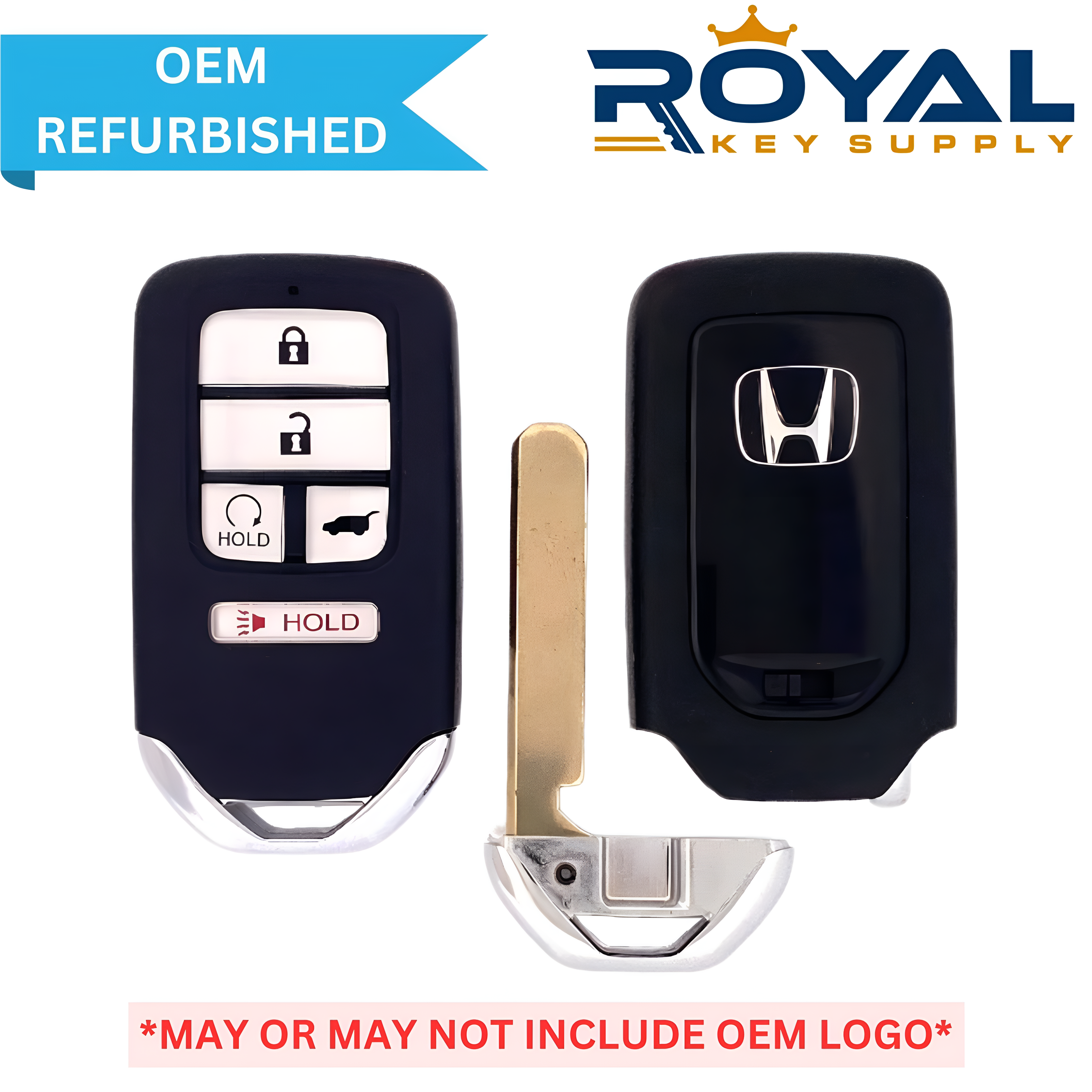 Honda Refurbished 2019-2022 Passport, Pilot Smart Key (No Memory) 5B FCCID Remote Start/Hatch FCCID: KR5V44 - KR5T44 PN# 72147-TG7-A61 - Royal Key Supply