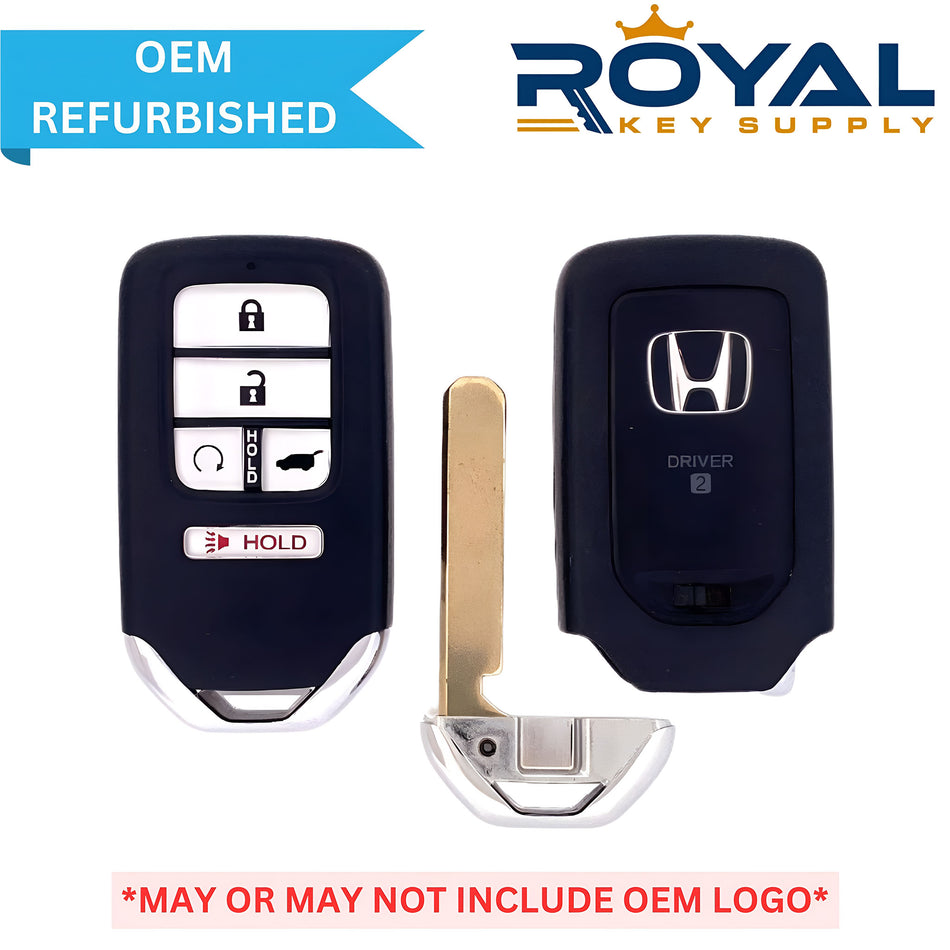 Honda Refurbished 2016-2022 Pilot, CR-V Smart Key (Memory 2) 5B Hatch/Remote Start FCCID: KR5V2X V44 PN# 72147-TLA-A21 - Royal Key Supply