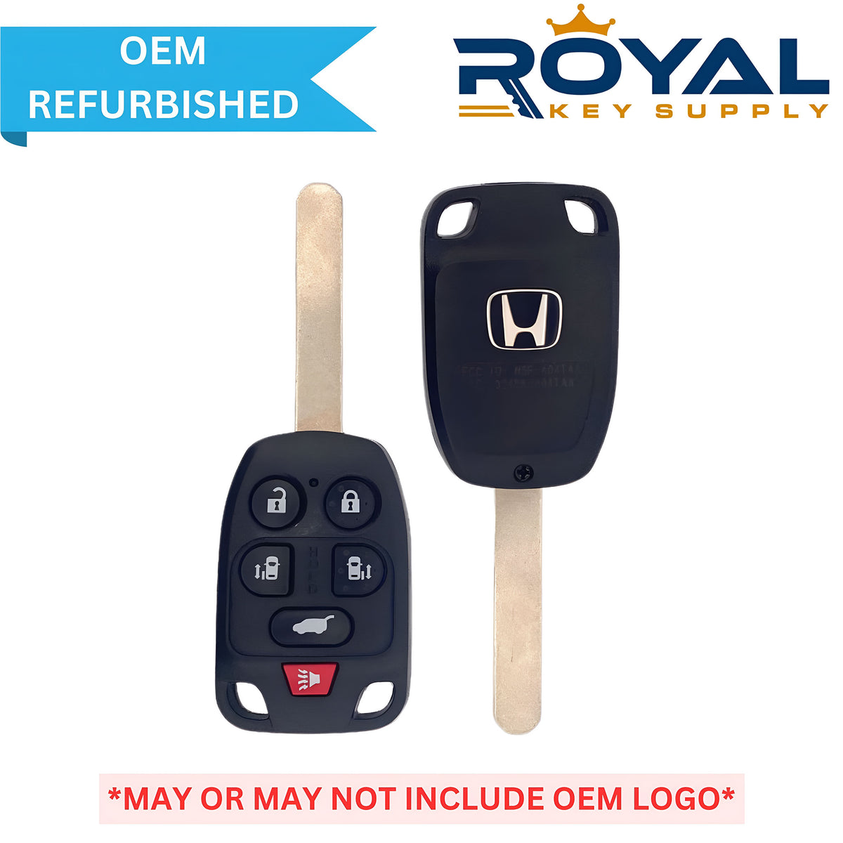 Honda Refurbished 2011-2013 Odyssey Remote Head Key 6B Power Doors/Hatch FCCID: N5F-A04TAA PN# 35118-TK8-A20 - Royal Key Supply