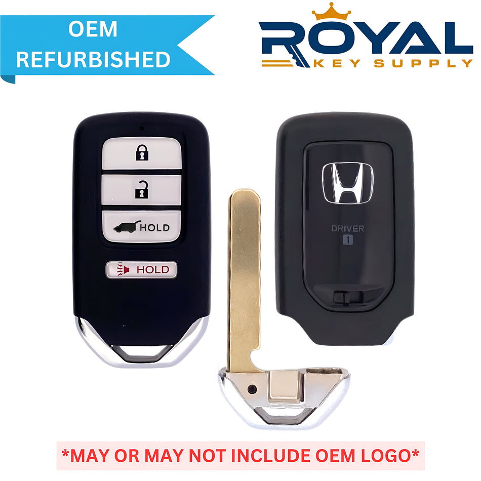 Honda Refurbished 2015-2016 CR-V Touring Smart Key (Memory 1) 4B Hatch FCCID: ACJ932HK1210A PN# 72147-T0A-A21 - Royal Key Supply