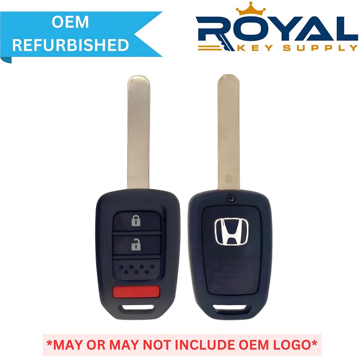 Honda Refurbished 2015-2020 Fit Remote Head Key 3B FCCID: MLBHLIK6-1T PN# 35118-TY4-A00 - Royal Key Supply