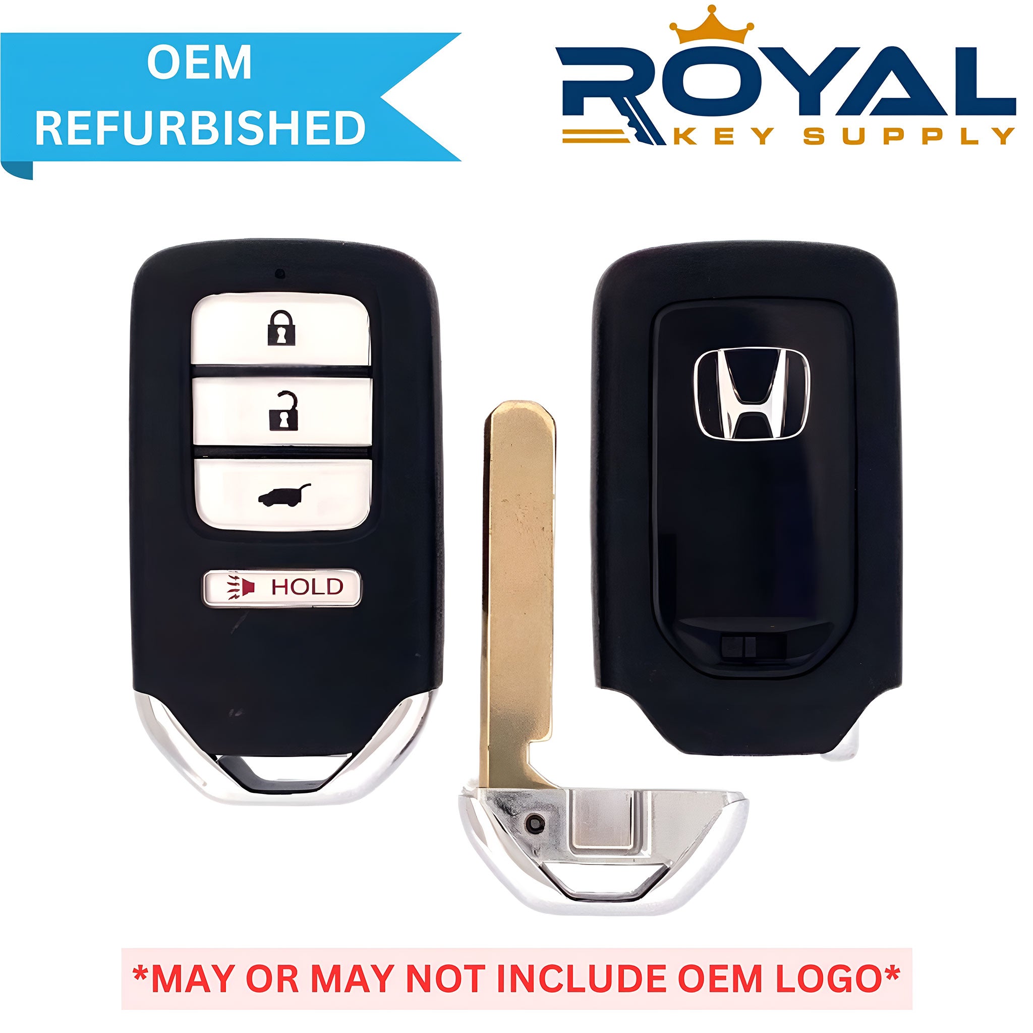 Honda Refurbished 2016-2022 Fit, HR-V Smart Key 4B Hatch FCCID: KR5V1X PN# 72147-T7S-A01 - Royal Key Supply