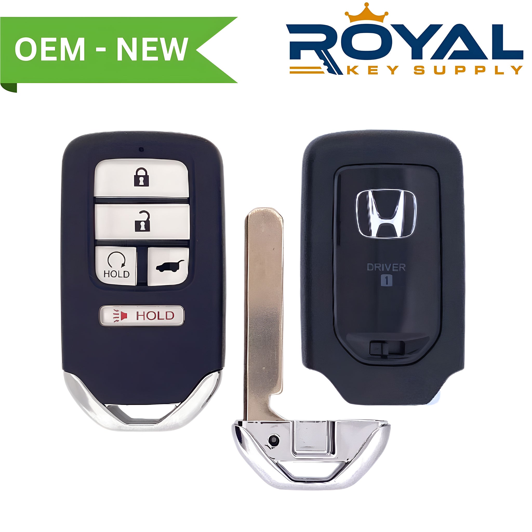 Honda New OEM 2016-2022 CR-V, Civic Smart Key (Memory 1) 5B Hatch/Remote Start FCCID: KR5V2X V44  PN# 72147-TLA-A81 - Royal Key Supply