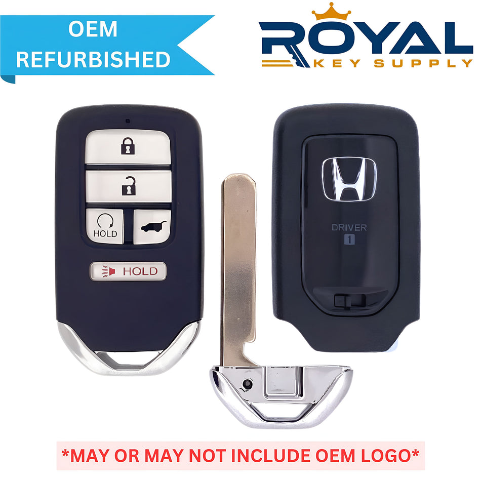 Honda Refurbished 2016-2022 CR-V, Civic Smart Key (Memory 1) 5B Hatch/Remote Start FCCID: KR5V2X V44 PN# 72147-TLA-A81 - Royal Key Supply